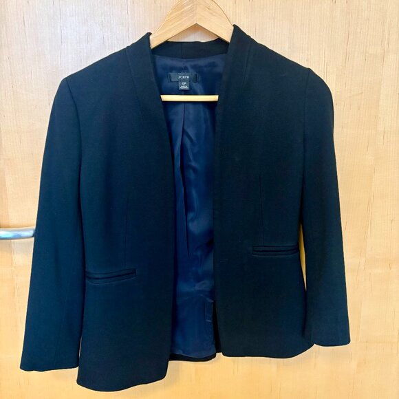 Black J. Crew Women's Blazer - Picture 1 of 3
